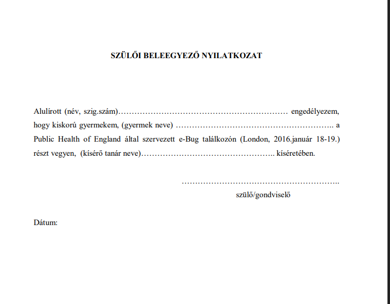 Szülői hozzájáruló nyilatkozat minta – ingyenes és szerkeszthető